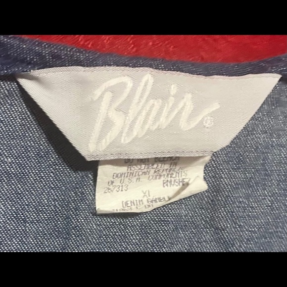 Blair Blue Bingo Card Game Vest - Picture 2 of 4